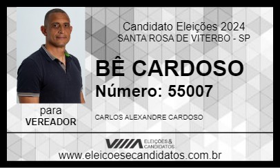 Candidato BÊ CARDOSO 2024 - SANTA ROSA DE VITERBO - Eleições