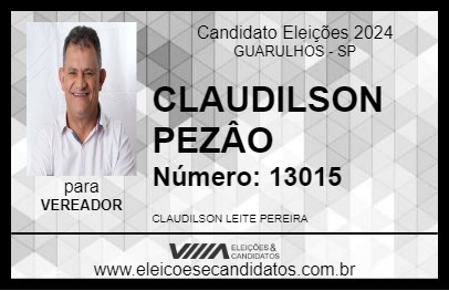 Candidato CLAUDILSON PEZÂO 2024 - GUARULHOS - Eleições