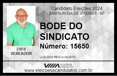 Candidato BODE DO SINDICATO 2024 - SANTA ROSA DE VITERBO - Eleições