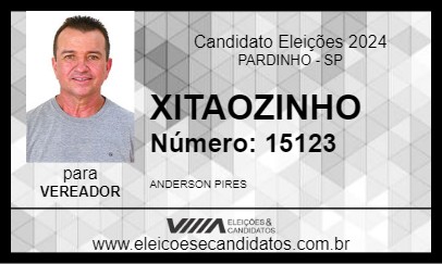 Candidato XITAOZINHO 2024 - PARDINHO - Eleições