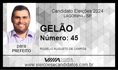 Candidato GELÃO 2024 - LAGOINHA - Eleições