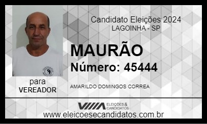 Candidato MAURÃO 2024 - LAGOINHA - Eleições