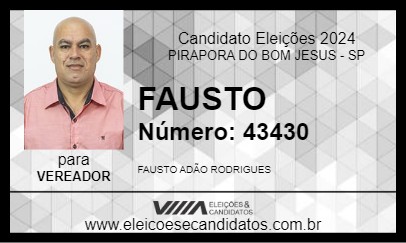 Candidato FAUSTO 2024 - PIRAPORA DO BOM JESUS - Eleições