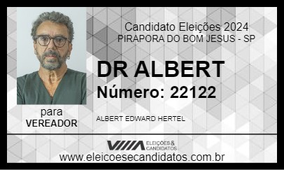 Candidato DR ALBERT 2024 - PIRAPORA DO BOM JESUS - Eleições