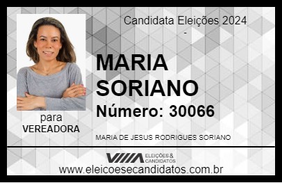 Candidato MARIA SORIANO 2024 - SÃO PAULO - Eleições