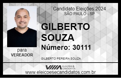 Candidato GILBERTO SOUZA 2024 - SÃO PAULO - Eleições