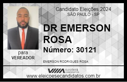 Candidato DR EMERSON ROSA 2024 - SÃO PAULO - Eleições