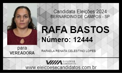 Candidato RAFA BASTOS 2024 - BERNARDINO DE CAMPOS - Eleições