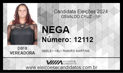 Candidato NEGA 2024 - OSVALDO CRUZ - Eleições