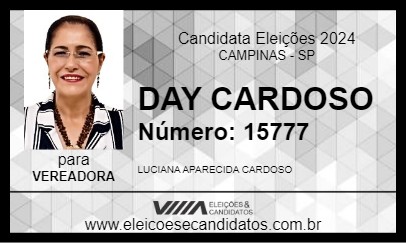 Candidato DAY CARDOSO 2024 - CAMPINAS - Eleições