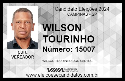 Candidato WILSON TOURINHO 2024 - CAMPINAS - Eleições