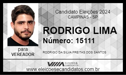 Candidato RODRIGO LIMA 2024 - CAMPINAS - Eleições