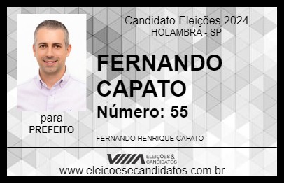 Candidato FERNANDO CAPATO 2024 - HOLAMBRA - Eleições