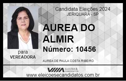 Candidato AUREA DO ALMIR 2024 - JERIQUARA - Eleições