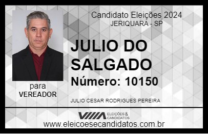 Candidato JULIO DO SALGADO 2024 - JERIQUARA - Eleições