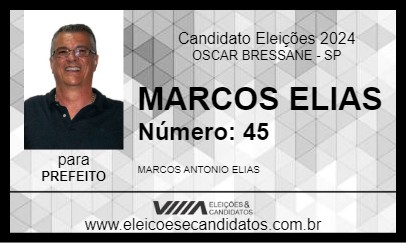 Candidato MARCOS ELIAS 2024 - OSCAR BRESSANE - Eleições