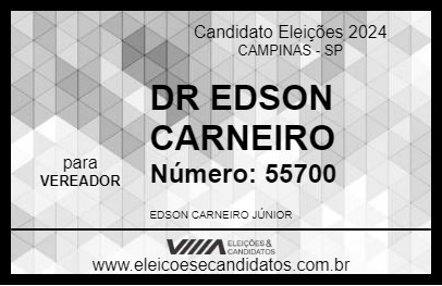 Candidato DR EDSON CARNEIRO 2024 - CAMPINAS - Eleições