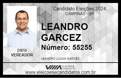 Candidato LEANDRO GARCEZ 2024 - CAMPINAS - Eleições