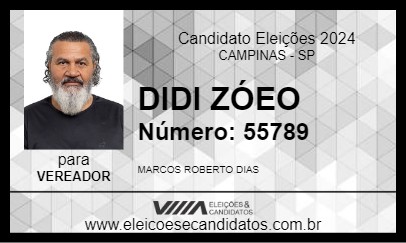 Candidato DIDI ZÓEO 2024 - CAMPINAS - Eleições