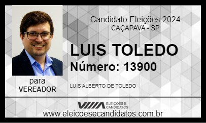 Candidato LUIS TOLEDO 2024 - CAÇAPAVA - Eleições