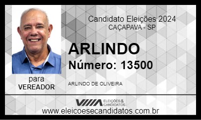 Candidato ARLINDO 2024 - CAÇAPAVA - Eleições