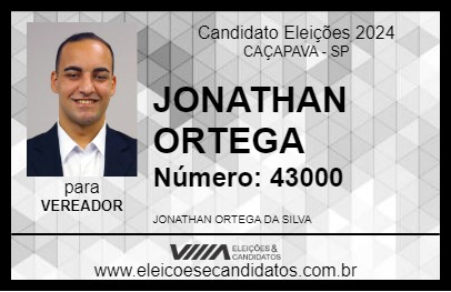 Candidato JONATHAN ORTEGA 2024 - CAÇAPAVA - Eleições