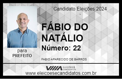 Candidato FÁBIO DO NATÁLIO 2024 - GUAREÍ - Eleições