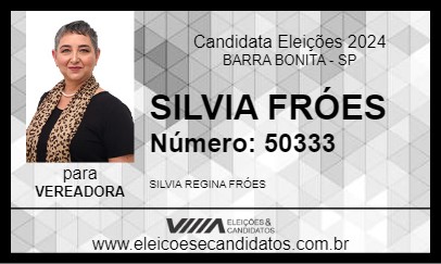 Candidato SILVIA FRÓES 2024 - BARRA BONITA - Eleições