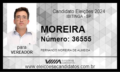 Candidato MOREIRA 2024 - IBITINGA - Eleições