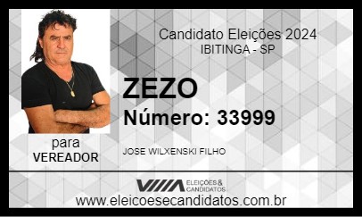 Candidato ZEZO 2024 - IBITINGA - Eleições