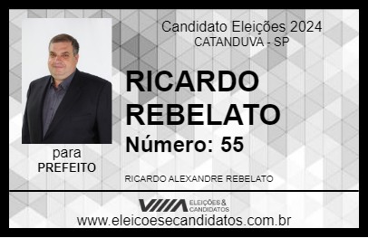 Candidato RICARDO REBELATO 2024 - CATANDUVA - Eleições