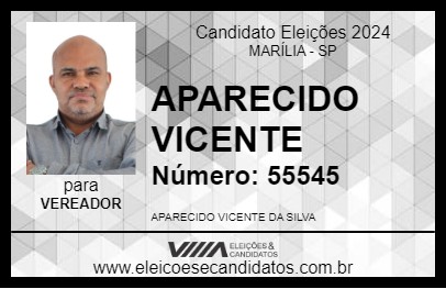 Candidato APARECIDO VICENTE 2024 - MARÍLIA - Eleições