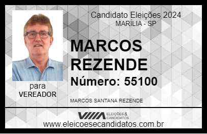 Candidato MARCOS REZENDE 2024 - MARÍLIA - Eleições