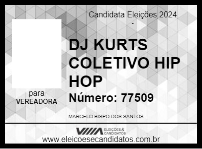 Candidato DJ KURTS COLETIVO HIP HOP 2024 - EMBU DAS ARTES - Eleições