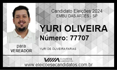 Candidato YURI OLIVEIRA 2024 - EMBU DAS ARTES - Eleições