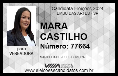 Candidato MARA CASTILHO 2024 - EMBU DAS ARTES - Eleições