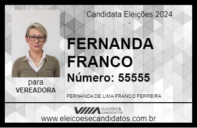 Candidato FERNANDA FRANCO 2024 - BRAGANÇA PAULISTA - Eleições