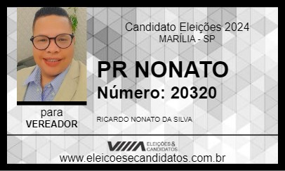 Candidato PR NONATO 2024 - MARÍLIA - Eleições