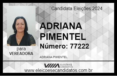 Candidato ADRIANA PIMENTEL 2024 - IGARAPAVA - Eleições