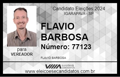 Candidato FLAVIO BARBOSA 2024 - IGARAPAVA - Eleições