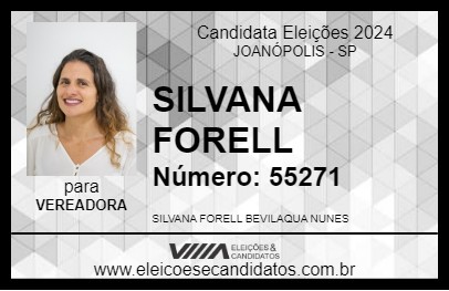 Candidato SILVANA FORELL 2024 - JOANÓPOLIS - Eleições