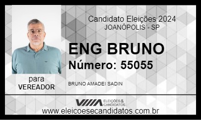 Candidato ENG BRUNO 2024 - JOANÓPOLIS - Eleições