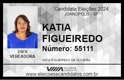 Candidato KATIA FIGUEIREDO 2024 - JOANÓPOLIS - Eleições