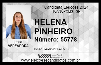 Candidato HELENA PINHEIRO 2024 - JOANÓPOLIS - Eleições