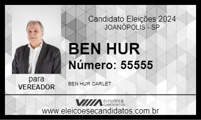 Candidato BEN HUR 2024 - JOANÓPOLIS - Eleições