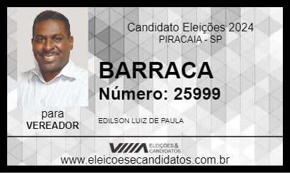 Candidato BARRACA 2024 - PIRACAIA - Eleições