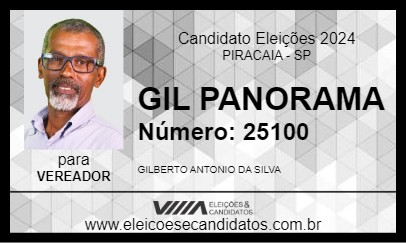 Candidato GIL PANORAMA 2024 - PIRACAIA - Eleições