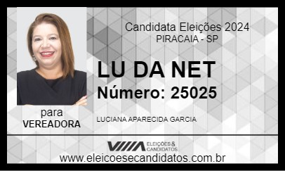 Candidato LU DA NET 2024 - PIRACAIA - Eleições