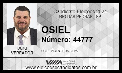 Candidato OSIEL 2024 - RIO DAS PEDRAS - Eleições