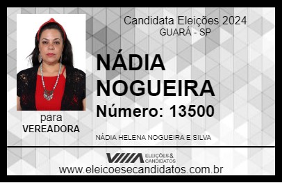 Candidato NÁDIA NOGUEIRA 2024 - GUARÁ - Eleições